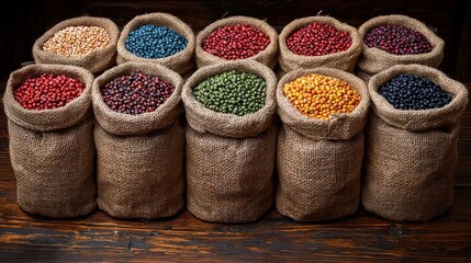 Fototapeta premium An abundant collection of fresh green beans gathered together for cooking and meals