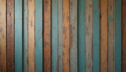 Rustic vertical striped background with natural color design. Vintage planks wall with timber texture, oak decor. Retro grunge surface, old material for interior. Parallel siding, cladding backdrop.