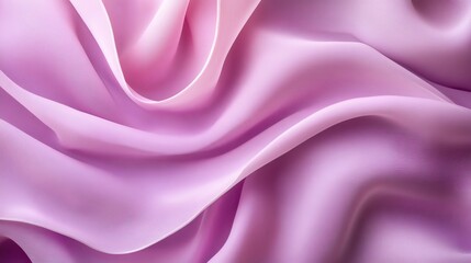 Fototapeta premium Soft lilac fabric waves with subtle folds and highlights, evoking a gentle, feminine, and elegant background.