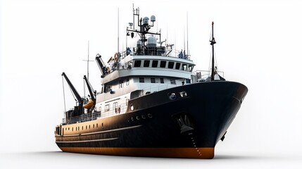 Fototapeta premium Majestic Research Vessel: A Modern marvel of maritime technology