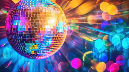 disco ball with lights
