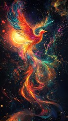 Phoenix Rising in a Cosmic Canvas