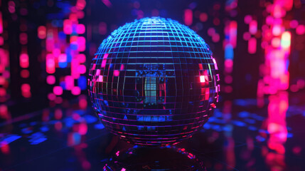 disco ball with lights