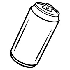 Modern Linear Energy Drink Can Concept