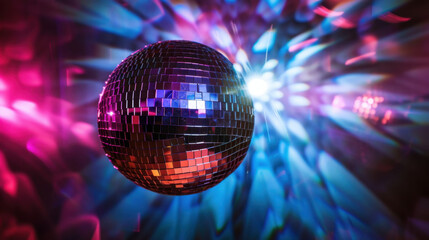 Obraz premium disco ball with lights