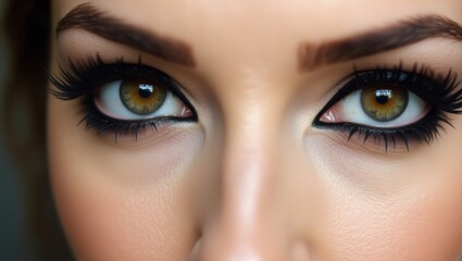 Fototapeta premium Striking eye makeup closeup