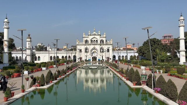 A shot of Chota Imambara at Husainabad in Lucknow, India
