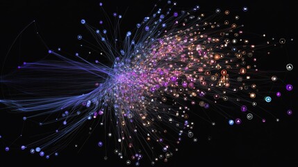 Fototapeta premium The Global Network: A Visual Representation of Interconnectedness