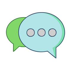 chat bubble icon, chat bubble vector illustration-simple illustration of chat bubble, perfect for chat bubble logos and icons