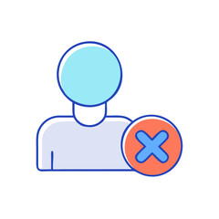 remove participant icon, remove participant vector illustration-simple illustration of remove participant, perfect for remove participant logos and icons