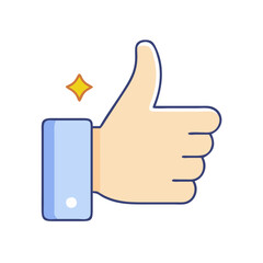 thumbs up icon, thumbs up vector illustration-simple illustration of thumbs up, perfect for thumbs up logos and icons
