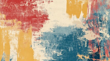 Obraz premium Abstract Textured Paint Strokes In Earthy Tones