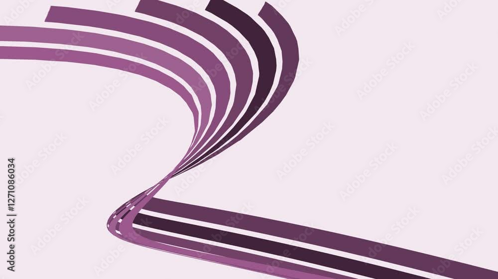 Aufkleber dynamic curved lines move quickly across the screen. 4k animation.