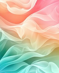 Green Pink Background Pastel Subtle Abstract wavy texture in pastel shades, ideal for backgrounds or creative designs.