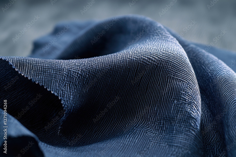 Poster a detailed view of woven fibers and threads