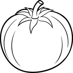 Modern Tomato Line Art Graphics