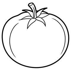 Modern Tomato Line Art Graphics