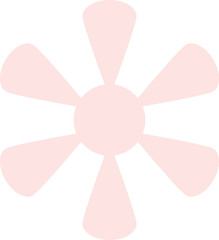 Pink flower graphic design element