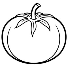Modern Tomato Line Art Graphics