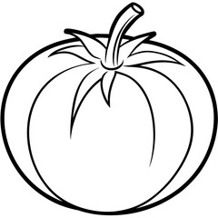 Modern Tomato Line Art Graphics