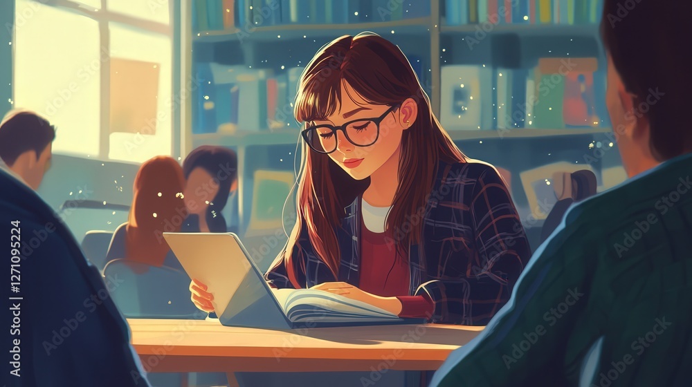 Poster ai tutor that adapts to the unique learning style of each student.