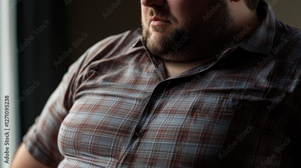 Poster a person is seen looking out of a window, likely searching for something or contemplating
