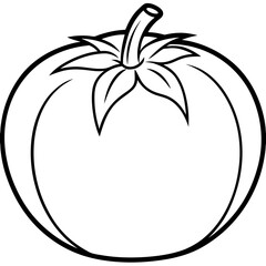 Modern Tomato Line Art Graphics