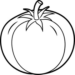 Modern Tomato Line Art Graphics