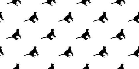 cat pattern background. cat silhouette pattern background. Seamless pattern with silhouettes of cats.
