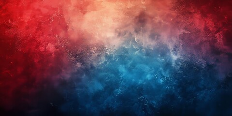Fototapeta premium Red-Blue Gradient Background with a Grainy Texture, Generative AI