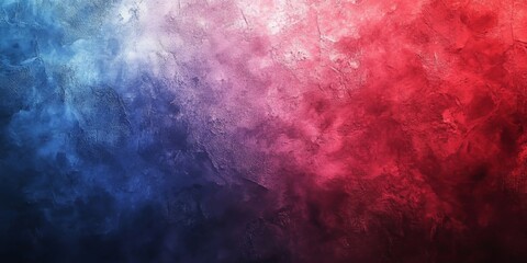 Fototapeta premium Red-Blue Gradient Background with a Grainy Texture, Generative AI