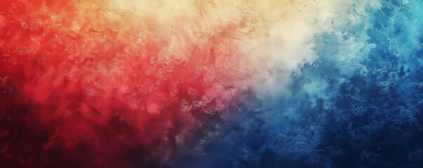 Red-Blue Gradient Background with a Grainy Texture, Generative AI