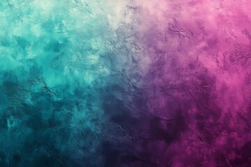 Fototapeta premium Teal and Purple Gradient Background with a Grainy Texture, Generative AI