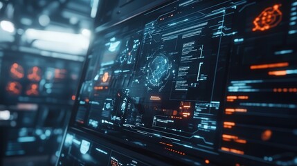 Obraz premium professional logo design on a digital screen, showing the process of graphic design and branding