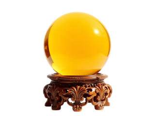 Luxurious Citrine Sphere Presentation: A Breathtaking and Enchanting Decorative Treasure