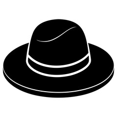 black hat isolated on white