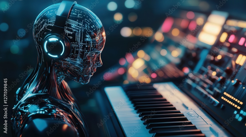 Poster self-learning ai that can compose music in any genre instantly.