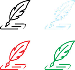 Decorative bows, simple line drawings, minimalist design, flat color illustrations, ribbon shapes, festive accents, gift wrapping elements, stylized bows, black red green blue outlines, clean graphic 
