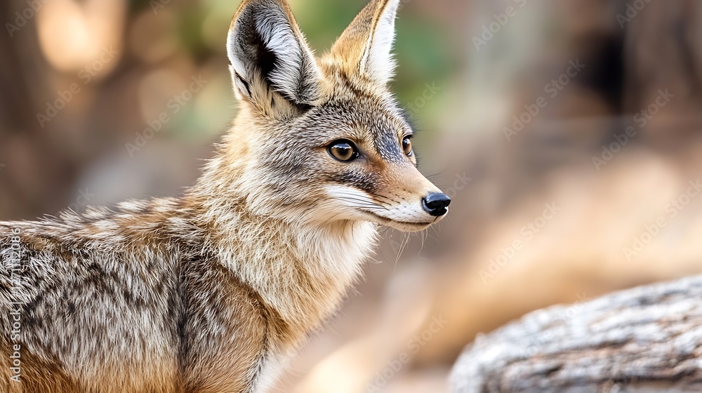 Poster a beautiful portrait of a wild fox in its natural habitat showcasing its intricate features and colo