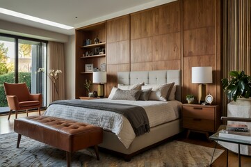 mid century modern interior home design 