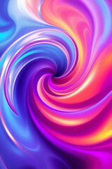 Obraz premium AI Generative. Abstract Fluid Wave Swirl Background – Vibrant Gradient Design. 86