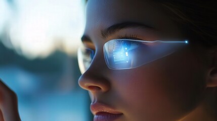 contact lens that displays digital notifications and alerts.