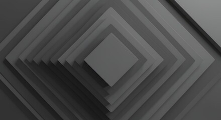 Obraz premium Abstract Gray Squares Layering Design Geometric Concept for Backgrounds