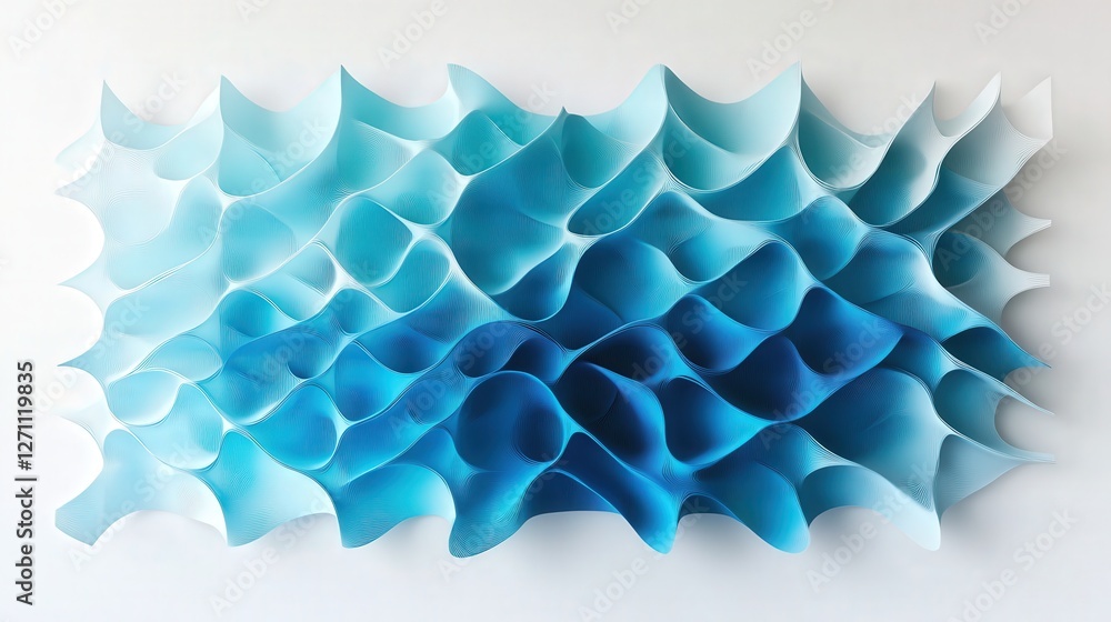 Poster futuristic ombre pattern that shifts with movement.