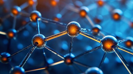 Intricate Molecular Structure: A Stunning Visual Representation of Atoms and Bonds