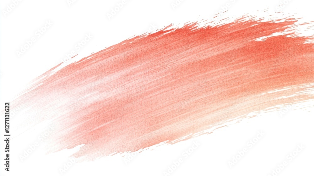 Poster a detailed view of a paintbrush lying flat on a white surface, perfect for illustrating artistic the