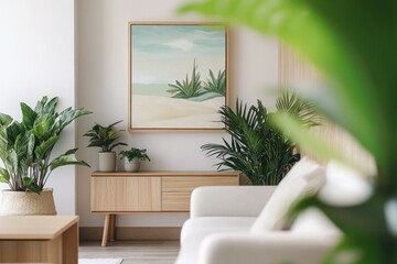 A well-furnished and green living space
