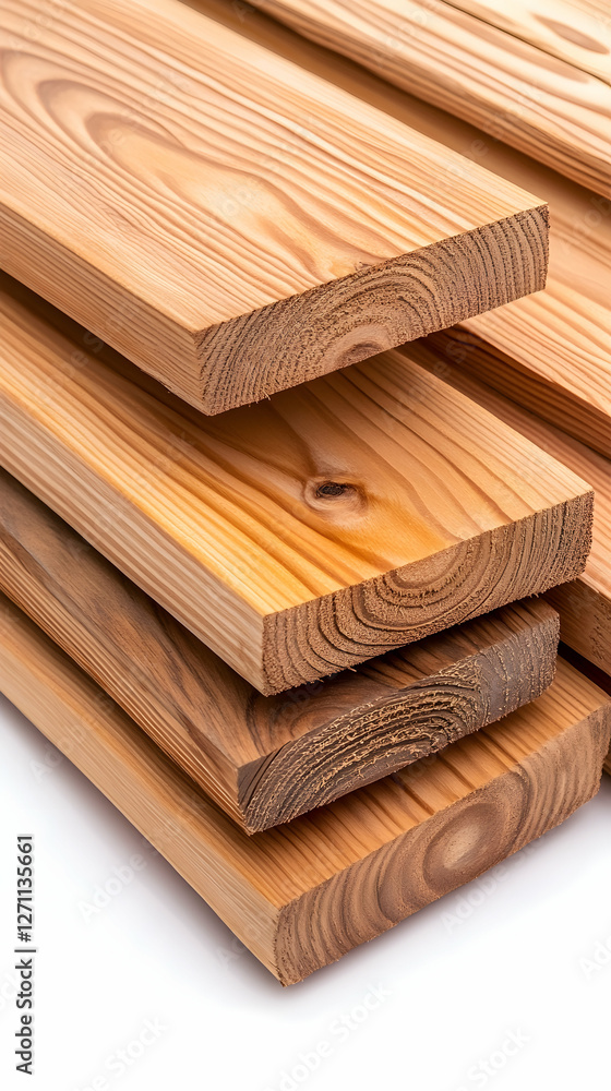 Poster stack of lumber for construction. close-up on grain pattern. home improvement use