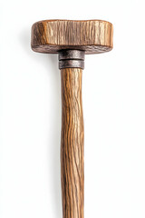 Wooden hammer tool with a wood handle, studio shot, product photography usage