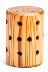 Wooden Peg Toy. Fine wood grain, educational game, learning tool, bright background